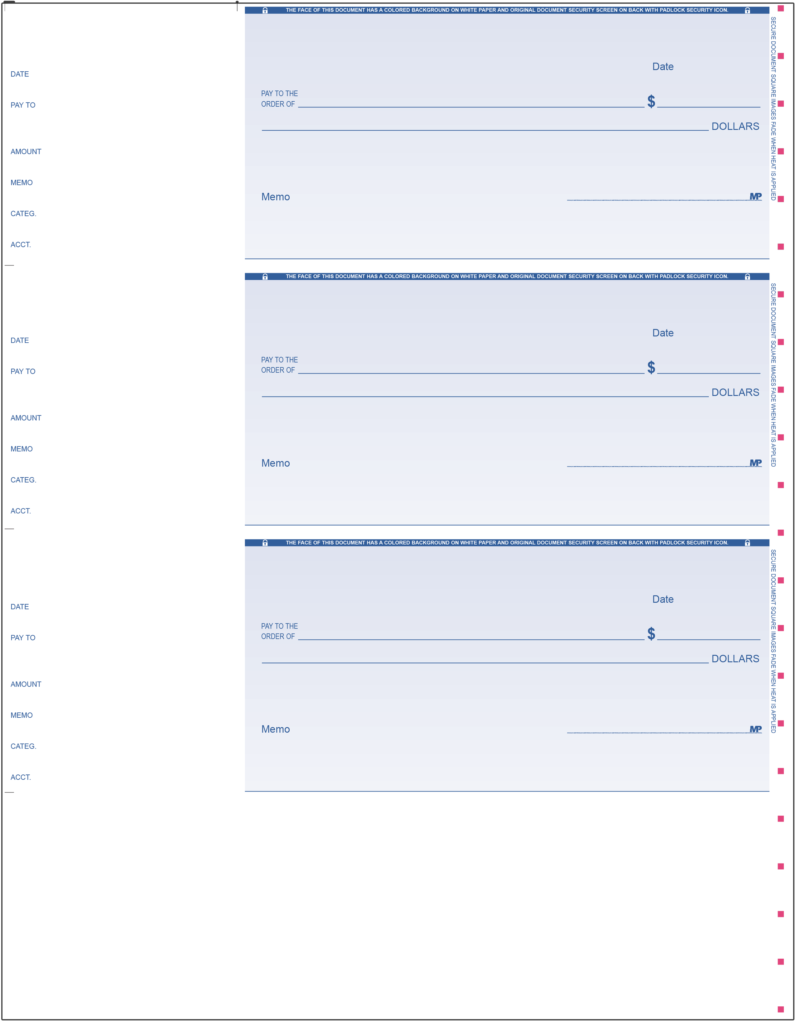 Blank Laser Wallet With Lines