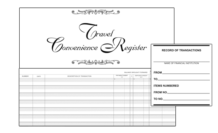 Travel Convenience Check Register - TCCR