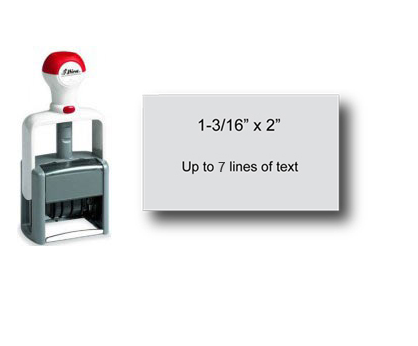 Shiny Heavy Duty Self-Inking Stamp (1-3/16" x 2")