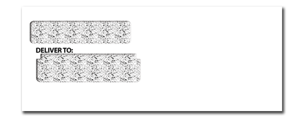 Safeguard Compatible One Write Double Window Envel